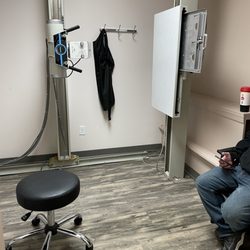 Cuyahoga Falls Chiropractic Clinic - X-ray room- it's private, that's my husband