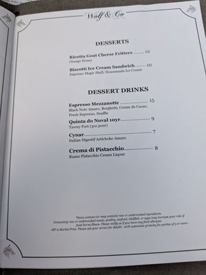 Menu photo 4 Wolf & Company Chicago, IL Menu photo 4 Wolf & Company Chicago, IL