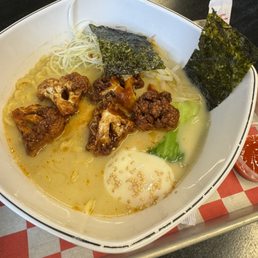 Yasai ramen - it was very good. Lots of ginger. Yasai ramen - it was very good. Lots of ginger.