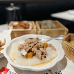 Mr. Dim Sum - Steamed Rice Roll W/ Spareribs. Spareribs are good. Steamed rice roll is thick and tough.
