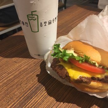 Shake Shack Henderson - Single burger with cheese, lettuce, tomato, and sauce. - Burgers Near Me - Henderson, Nevada