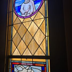 Scileppi's at The Old Stone Church - Original stained glass,  kept in pristine condition!