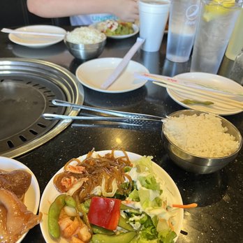 Maple Korean BBQ - The salad options were limited but it was fresh so we have to give them that. - Barbeque Near Me - Oklahoma City, Oklahoma