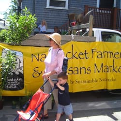 The Sustainable Nantucket Farmers and Artisans Market - NFAM in downtown Nantucket