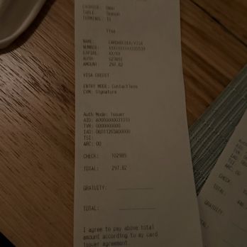 1906 Fine Dining - What we paid - New American Near Me - Kennett Square, Pennsylvania