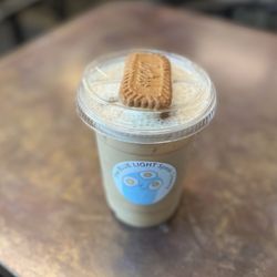 The Blue Light Speak Cheesy - Biscoff Latte! So delish!