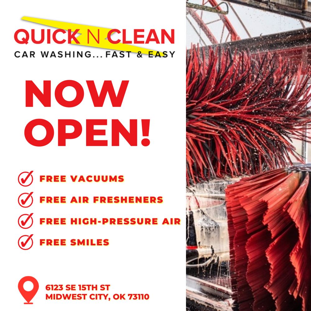 QUICK N CLEAN 6123 SE 15th St, Midwest City, Oklahoma Car Wash