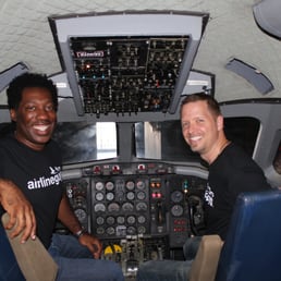 Inside THE actual cockpit of the comedy film Airplane!