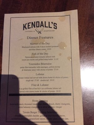 Menu photo 5 Kendall's Tavern & Chophouse Coon Rapids, MN