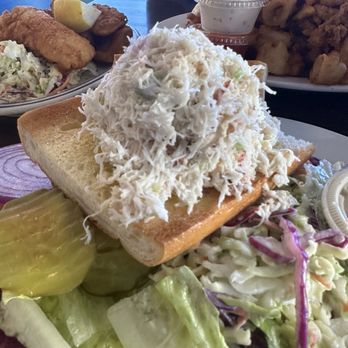 Barbara's Fishtrap - Dungeness Crab Sandwich - Seafood Near Me - Half Moon Bay, California Barbara's Fishtrap - Dungeness Crab Sandwich - Seafood Near Me - Half Moon Bay, California