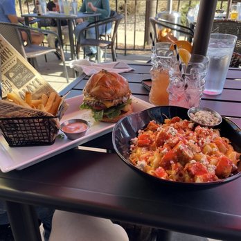 Rally5 Crafted Eats & Bar - Rally5 Burger, Captians Demise, strawberry lemonade vodka, buffalo chicken Mac - American Near Me - Fort Collins, Colorado Rally5 Crafted Eats & Bar - Rally5 Burger, Captians Demise, strawberry lemonade vodka, buffalo chicken Mac - American Near Me - Fort Collins, Colorado