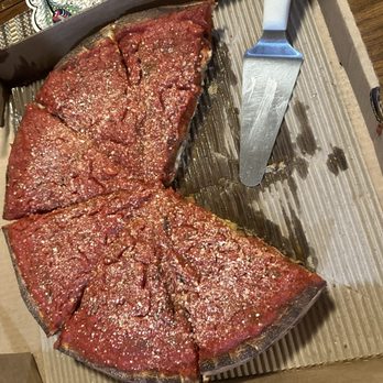 Pinole Pizza House - Aerial view of the house combo deep dish pizza - Pizza Near Me - Pinole, California