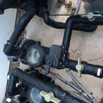 Premier Pool Service - Notice the closed grey valve that pulls water into the pump... - Pool & Hot Tub Service Near Me Premier Pool Service - Notice the closed grey valve that pulls water into the pump... - Pool & Hot Tub Service Near Me