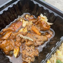 Sampan Inn - Worm in my beef and broccoli, absolutely disgusting
