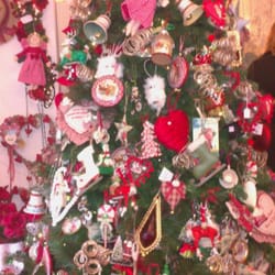 Cuore e rose - Le decorazioni di legno e stoffa per l albero