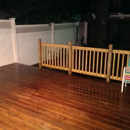 Cleab deck, ready to be stained Cleab deck, ready to be stained