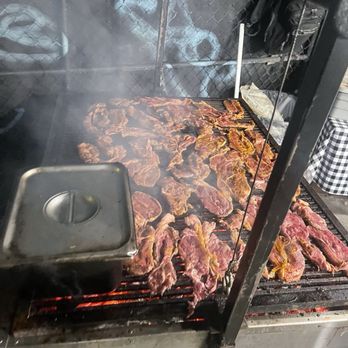 Angel's Tijuana Tacos - Grilling on charcoal - Tacos Near Me - Los Angeles, California