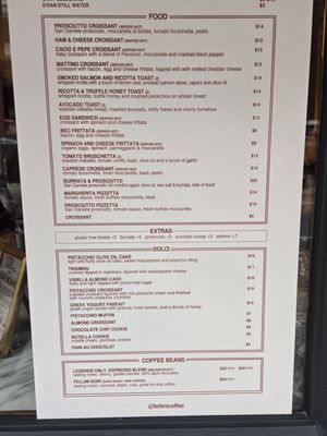 Menu photo 2 Fellini Coffee New York, NY Menu photo 2 Fellini Coffee New York, NY