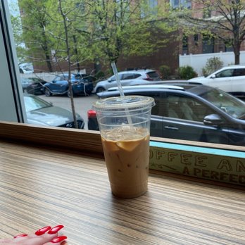 Cafe Amalfi - Iced Latte - Coffee & Tea Near Me - Boston, Massachusetts