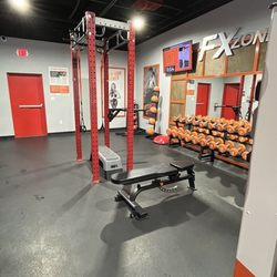 HOTWORX - Arlington - FX Zone. This area provides for supplemental exercise with dumbbells, kettle bells, ropes, medicine balls and the like.