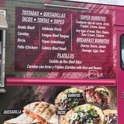Menu as of 5/5/2022