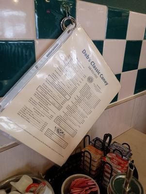 Menu photo 4 Deb's Classic Coney Clarkston, MI