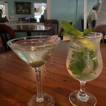 The Real Macaw - Cocktails- mojito and blue cheese martini. - Seafood Near Me - Naples, Florida The Real Macaw - Cocktails- mojito and blue cheese martini. - Seafood Near Me - Naples, Florida