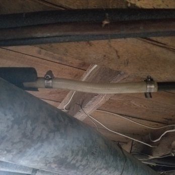 Green's Well Drilling Company - Illegal repair done by unlicensed plumber after cutting a section of copper pipe out for no reason - General Contractors Near Me - Astle, New Brunswick