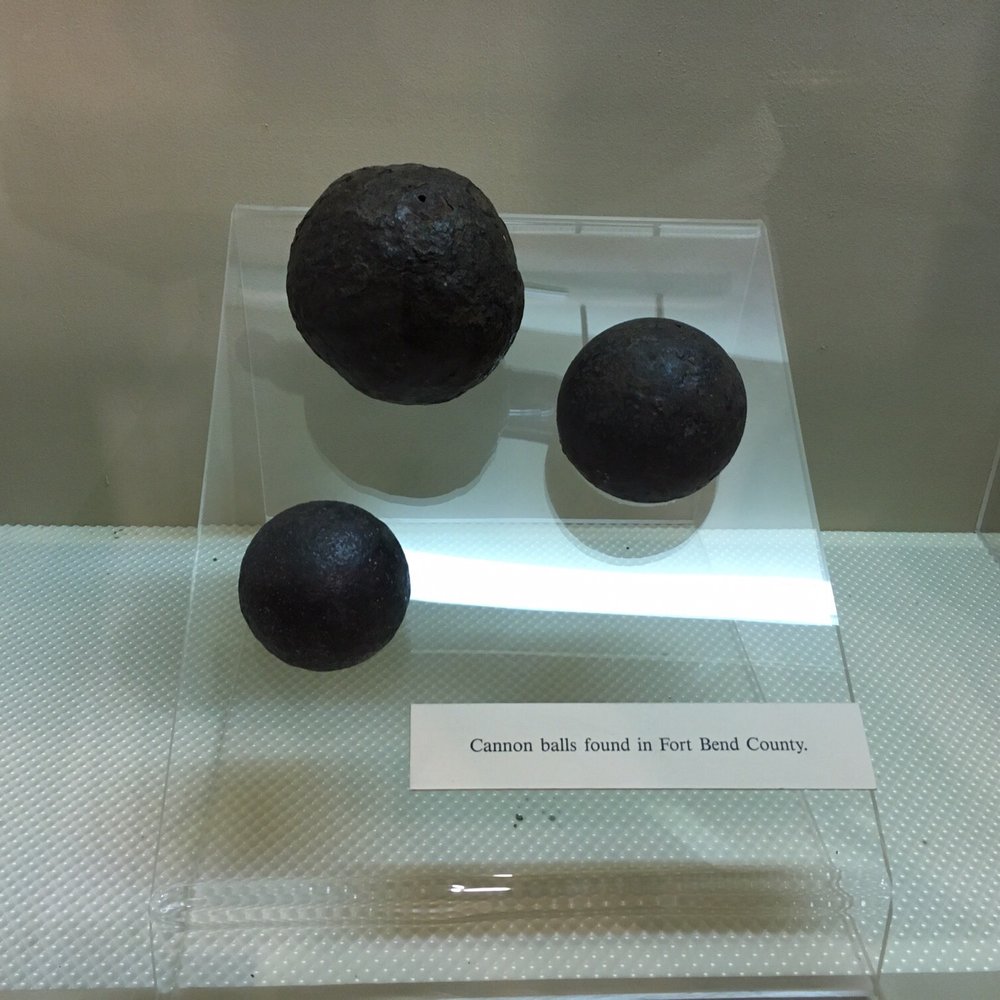 Fort Bend Museum - Actual Cannon Balls! - Museums Near Me - Richmond, Texas