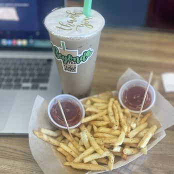 Beyond Tea - Coffee milk tea + Fries - Bubble Tea Near Me - Suisun City, California