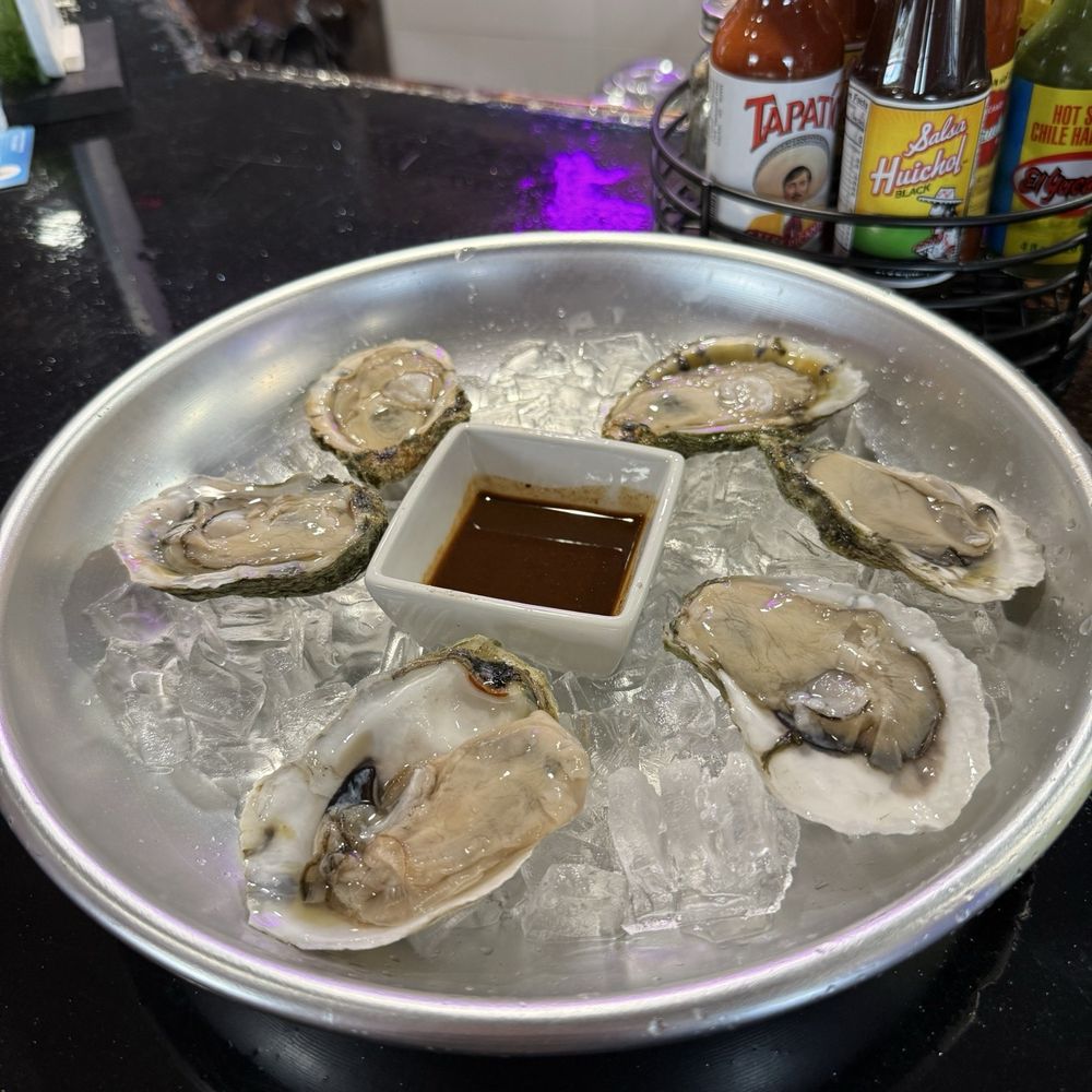 Raw oysters