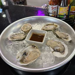Raw oysters