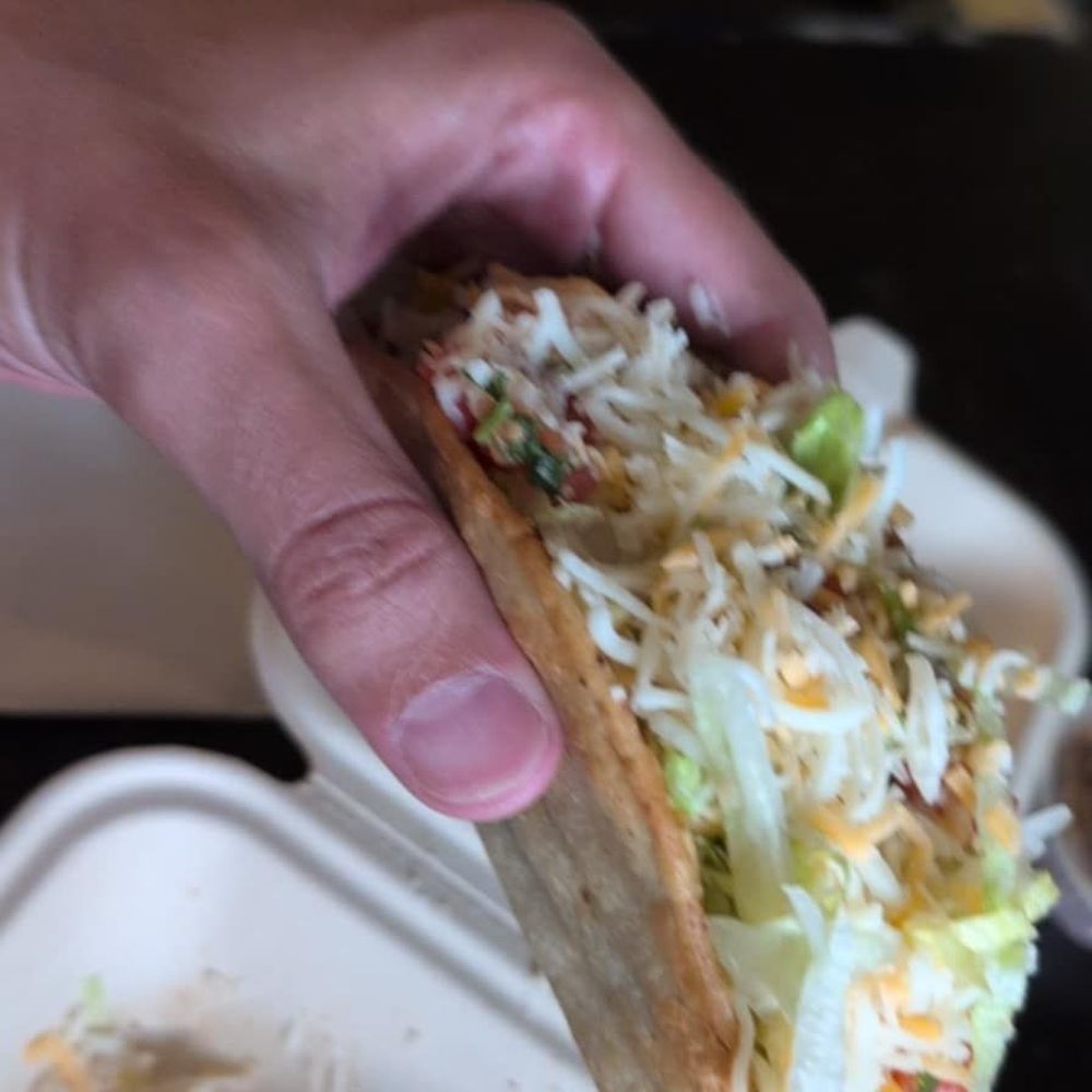Crispy beef taco Crispy beef taco