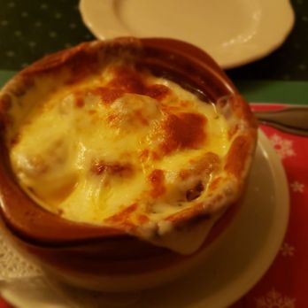 Diamond Jim's Steakhouse - Baked French onion soup - Steakhouses Near Me - Hales Corners, Wisconsin