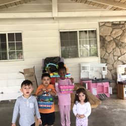Easter egg hunt with the kids