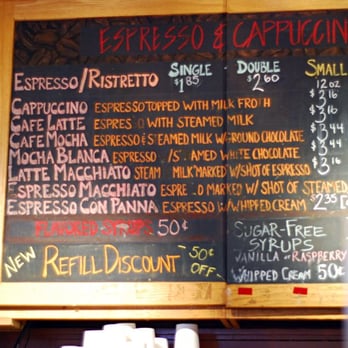 Coffee Exchange - The espresso menu. - Coffee & Tea Near Me - Providence, Rhode Island Coffee Exchange - The espresso menu. - Coffee & Tea Near Me - Providence, Rhode Island