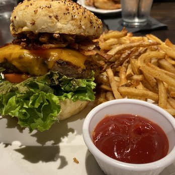 Local Goat - TN Whiskey Glazed Burger* - New American Near Me - Pigeon Forge, Tennessee Local Goat - TN Whiskey Glazed Burger* - New American Near Me - Pigeon Forge, Tennessee