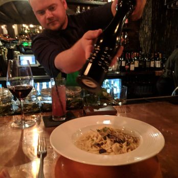 Sage - Connor cracking fresh pepper for the delicious pasta! - New American Near Me - Sarasota, Florida Sage - Connor cracking fresh pepper for the delicious pasta! - New American Near Me - Sarasota, Florida