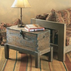 Southwest Spanish Craftsmen - One of our best sellers, the Box on Stand, doubles as storage and an end table.