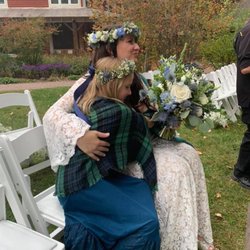 Fleurish Floral Boutique - The bride and ring bearer.