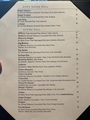 Menu photo 7 OTORO Healdsburg, CA