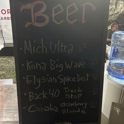 Three Caves Quarry - Beer menu