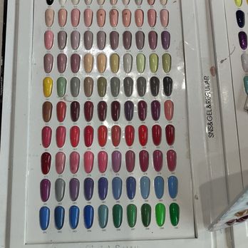 House of Lacquer - A few of the colors offered (SNS). - Nail Salons Near Me - Atlanta, Georgia
