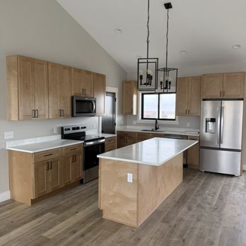 Ghost Town Trim - New Kitchen Cabinets + Island - Handyman Near Me Ghost Town Trim - New Kitchen Cabinets + Island - Handyman Near Me