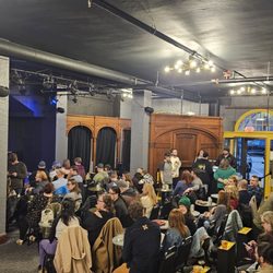 The Laughing Tap - Larger open seating area. All seats with clear views of the stage.