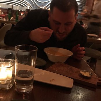 Blue Fin - Finishing that lobster bisque - best we've ever had! - Sushi Bars Near Me - New York, New York
