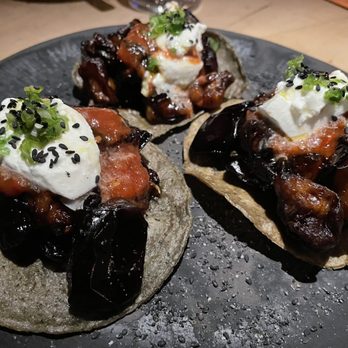 Colita - Charred Eggplant Tostadas - New American Near Me - Minneapolis, Minnesota Colita - Charred Eggplant Tostadas - New American Near Me - Minneapolis, Minnesota