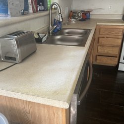 Faucets Galore of Nevada - Old kitchen countertops that is going to be replaced with new countertops and cabinets are going to be painted