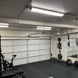 T Squared Electric - LED light installation for my garage gym.