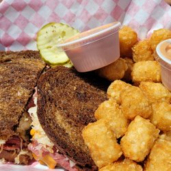 Joyce & Co. Cafe - Special - Reuben with tater tots